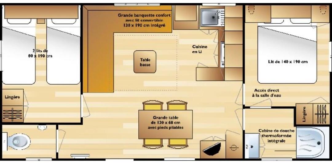 Mobil 4 Personnes En Bord De - Les Goelands Holiday home